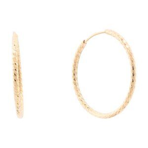 MIA FIORE Made In Italy 18kt Gold Plated 25mm Hoop Earrings